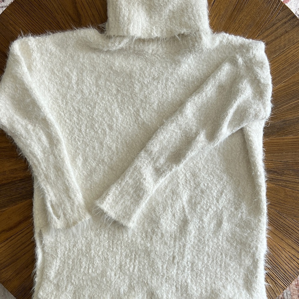 Cozy White Turtleneck Sweater